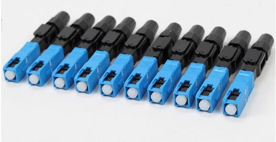50mm Fiber Optic Fast Connector SC UPC Embedded Single Mold