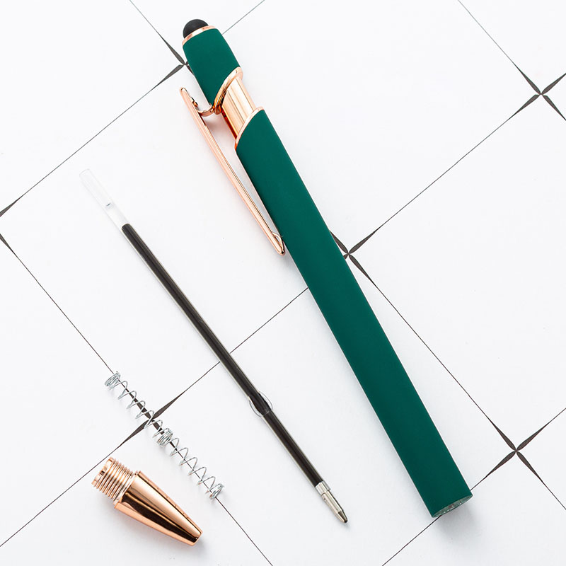 Gel-Ink Ball Pen With Rose Gold Rose Pink Advertising Ballpoint Pen Personalized Gift