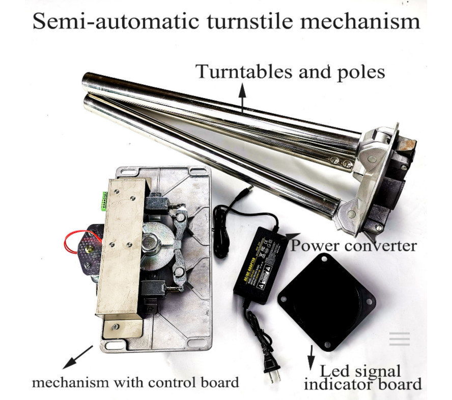 SUS304 RFID Tripod Turnstile Gate 30-45 Persons / Min Electronic Access Control Entrance