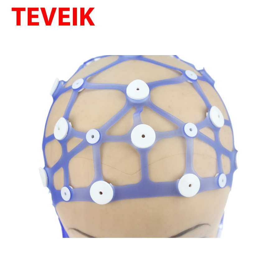 Multi Purpose Reusable Silicone EEG Cap Support Various Of EEG Electrodes