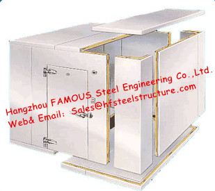 Sandwich Panel Walk in Freezer For Meat , Walk in Cooler Refrigeration Unit