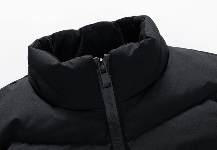 Customized Design Solid Warm Outwear Zip Sleeveless Utility Slim Cotton Quilted Waistcoat Men Plus Size Vest