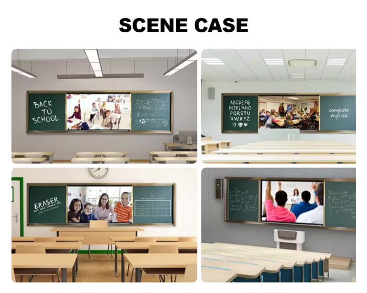 Qtenboard Blackboard Teaching School Classroom Push and Pull Green Board Smart Board Accessories
