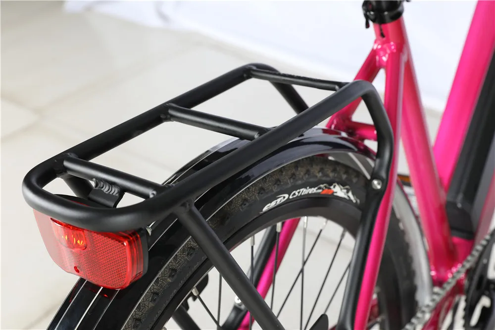 Aluminum Alloy Frame Electric City Bike 36V 10.4Ah Lithium Battery 26" Electric Bicycle