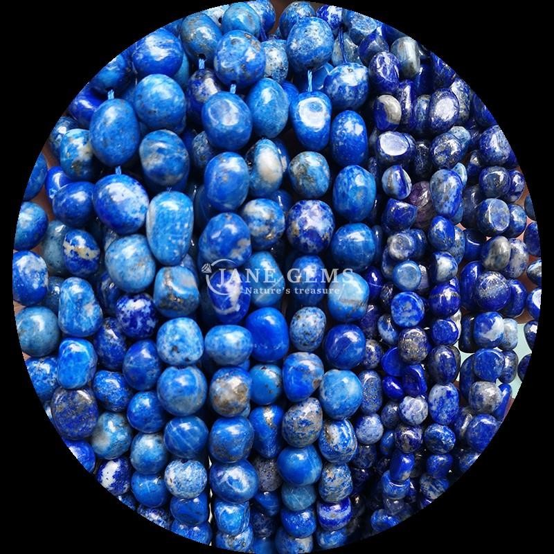 Gems Bead Natural Crystal Lapis Lazuli Irregular Shape Loose Bead Strands for Beaded Jewelry