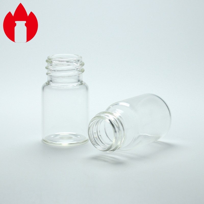 7ml Clear Borosilicate Glass Screw Top Vials For Medical