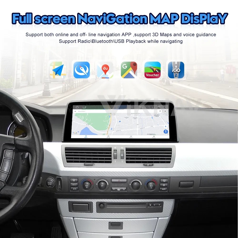 10.25 Inch Touch Screen Stereo For 2006-2015 BMW 7 Series Navigation GPS Multimedia Player Wireless Carplay 4G