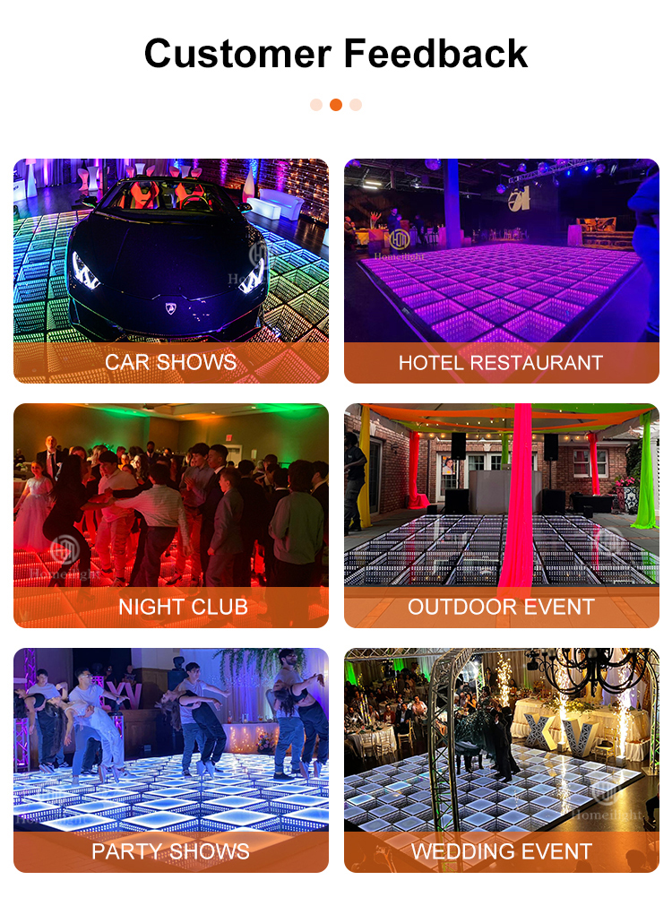 G144 Light Source and Support Dimmer DMX RGB Dance Floor for Stage Disco Night Club T Show