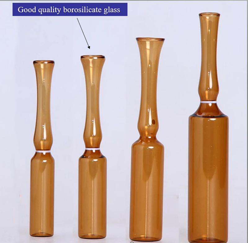 1ml 2ml 5ml 10ml 20ml Chinese Standard and ISO Standard Ampoule Disposable Pharmaceutical Glass Ampoule