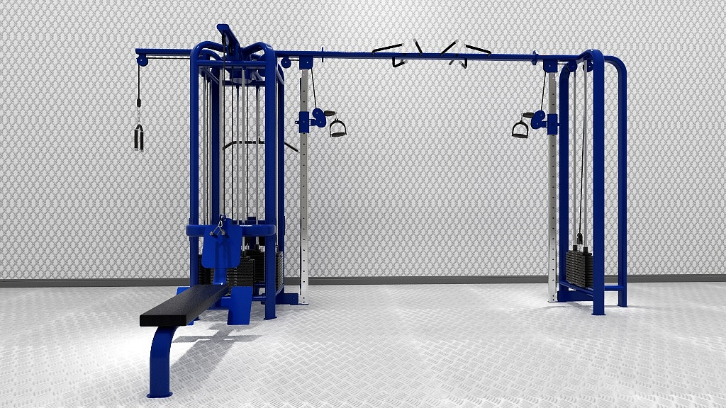 Commercial Gym Equipment Adjustable Pulley 5 Station Multi Gym Strength Training Cable Machine Gym