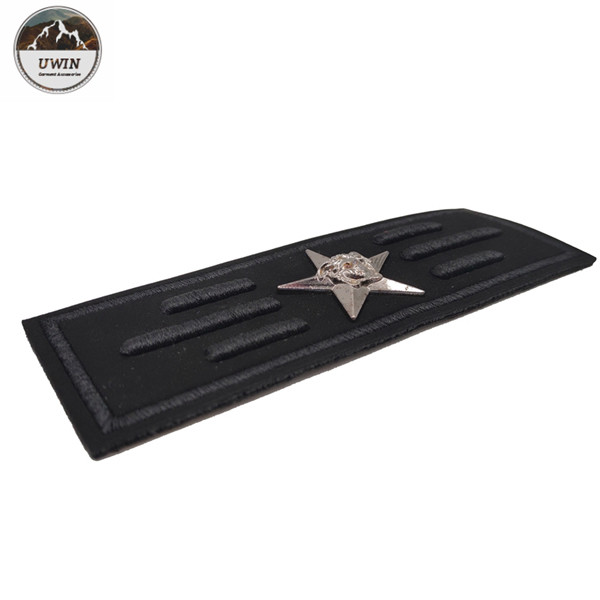 Non Toxic Materials Single Custom Patches , Custom Shoulder Patches Rectangle Shape