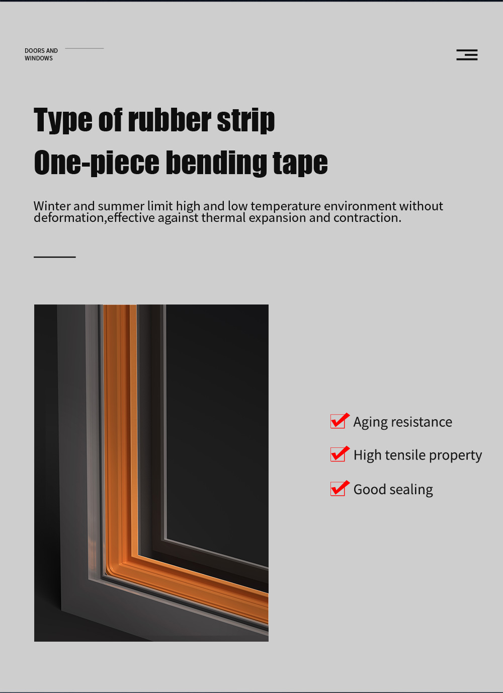European Style Aluminum Alloy Casement Door Minimalist Design and Triplex Glass Upgrade