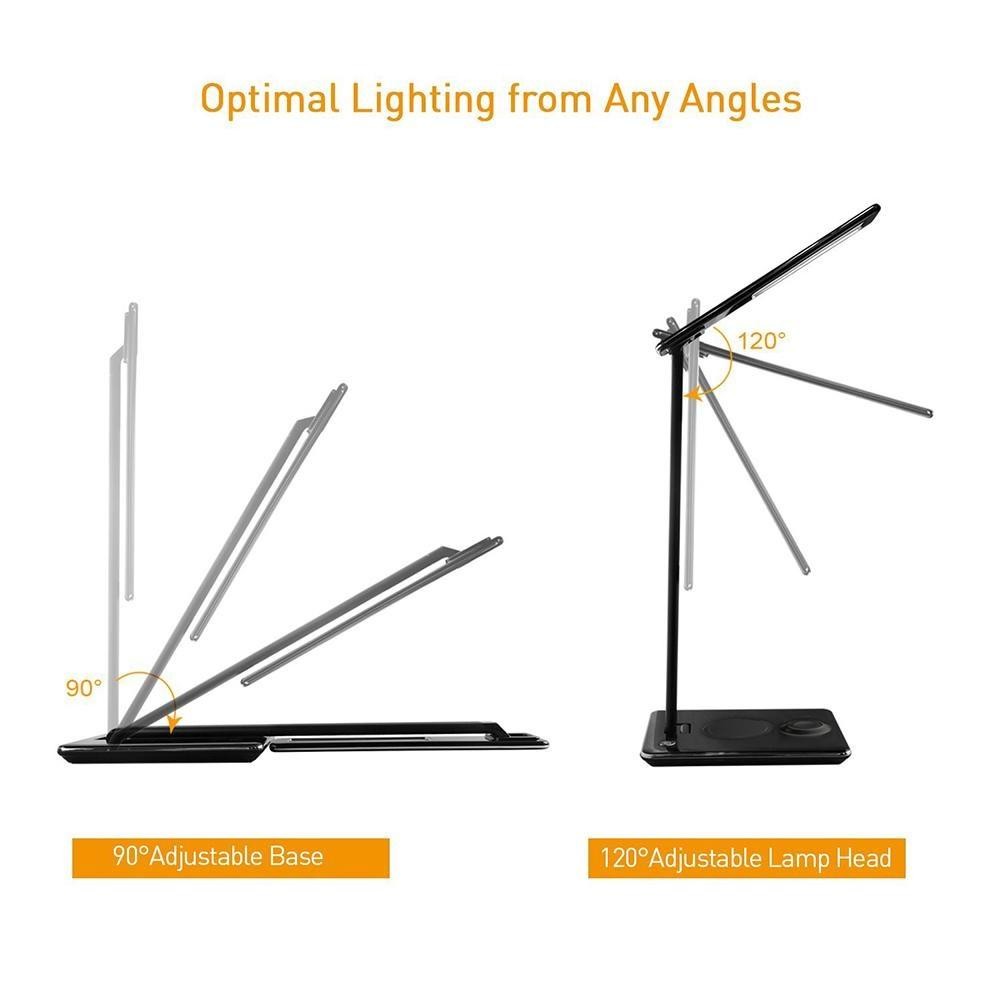 Alu Desk Lamp Phone Charger