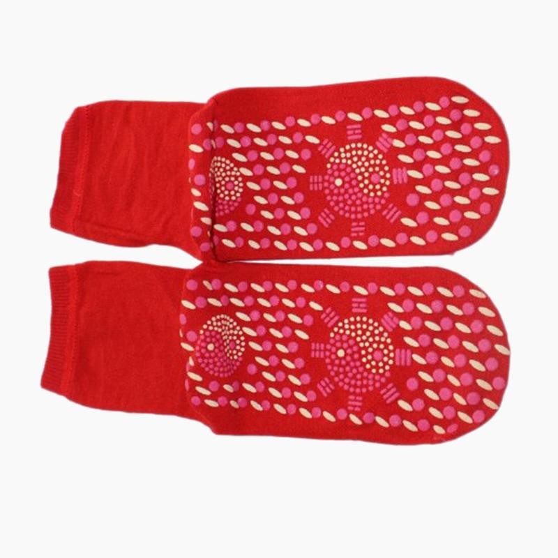 Anti Fatigue Shiatsu Foot Massager Magnetic Socks Breathable Self Heating Weight 40g