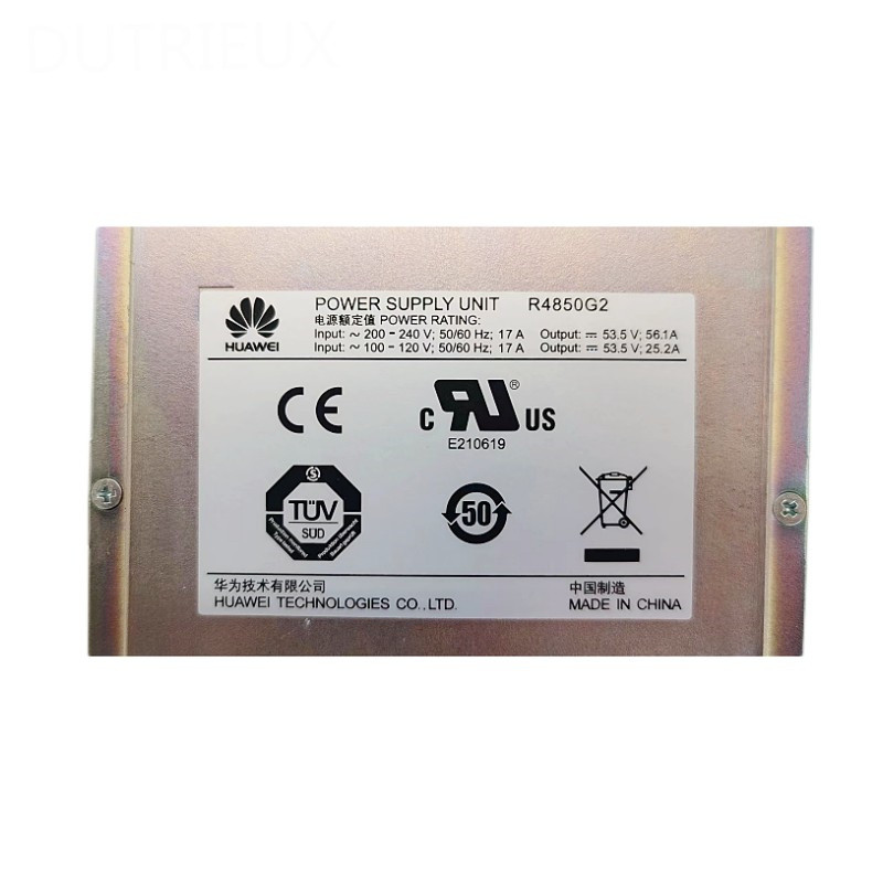HUAWEI R4850G2 R4850G6 R4850N6 Communication Power Module 53.5V Rectifier New Original Packaging