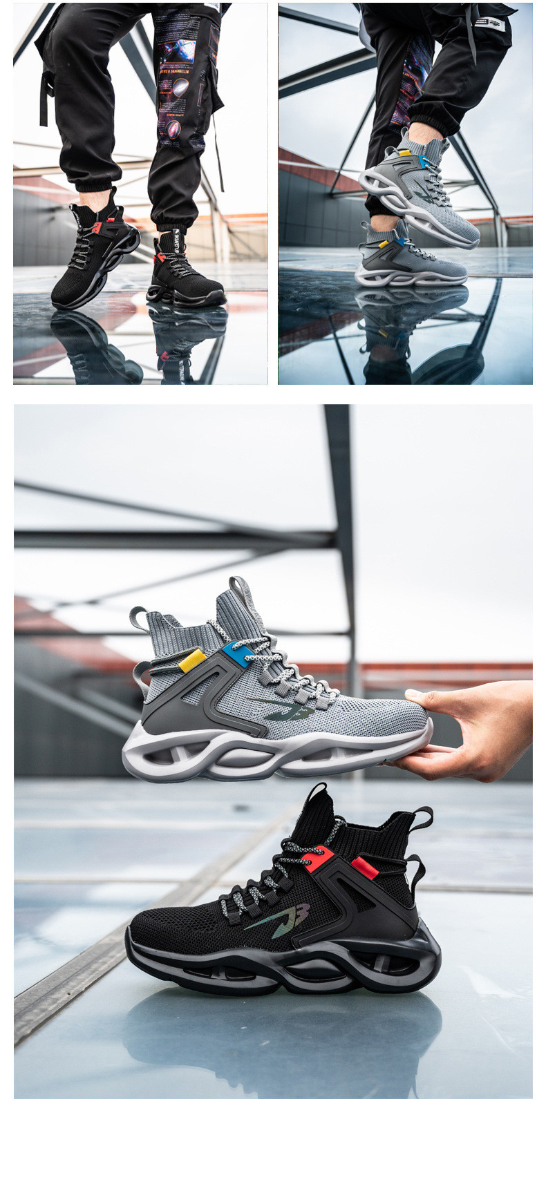 Outdoor Non Slip Texture Comfortable Safety Shoes For Construction Sites