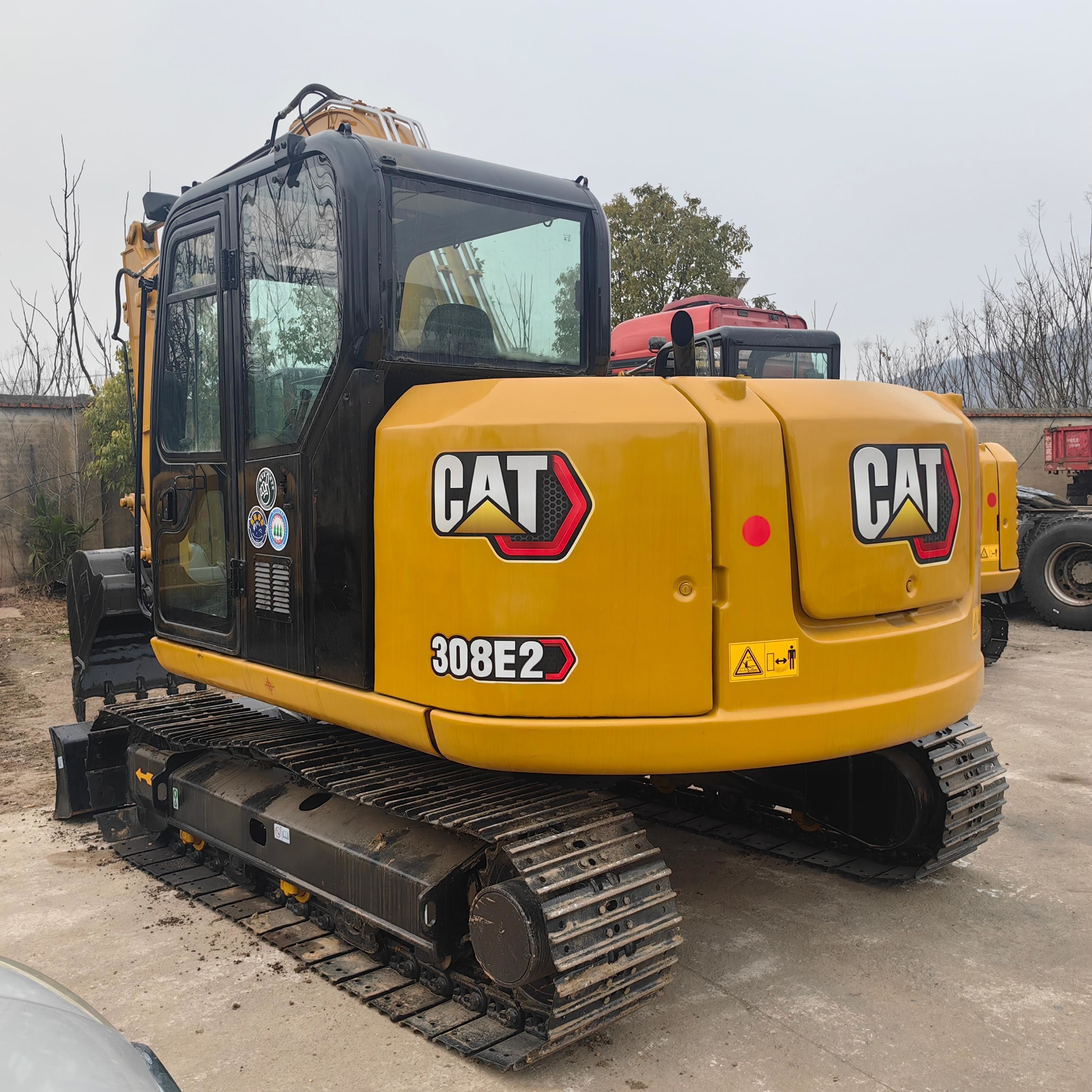 8Ton Used Cat 308E Original Engine Excavators 0.35m³ Crawler Tracked Machinery