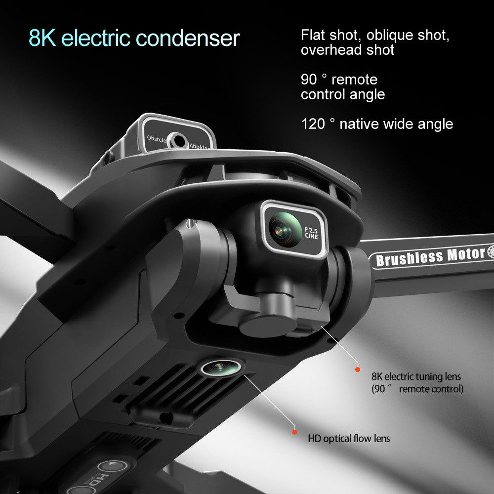 V168 GPS Drone 4K Camera Optical Flow Obstacle Avoidance Helicopter Beginner Drones