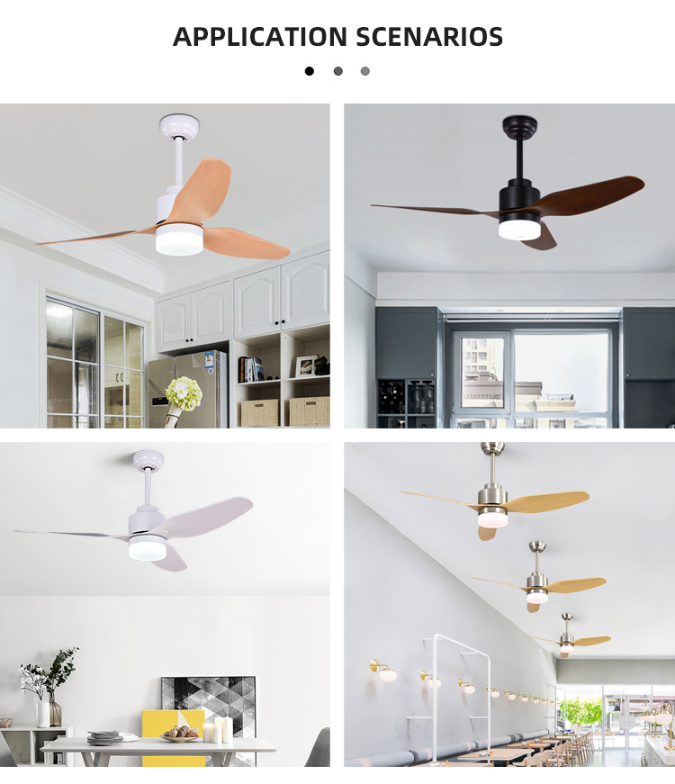 Remote Control 3CCT 47Inch Iron Outdoor ABS Blade Ceiling Fan For Home Office