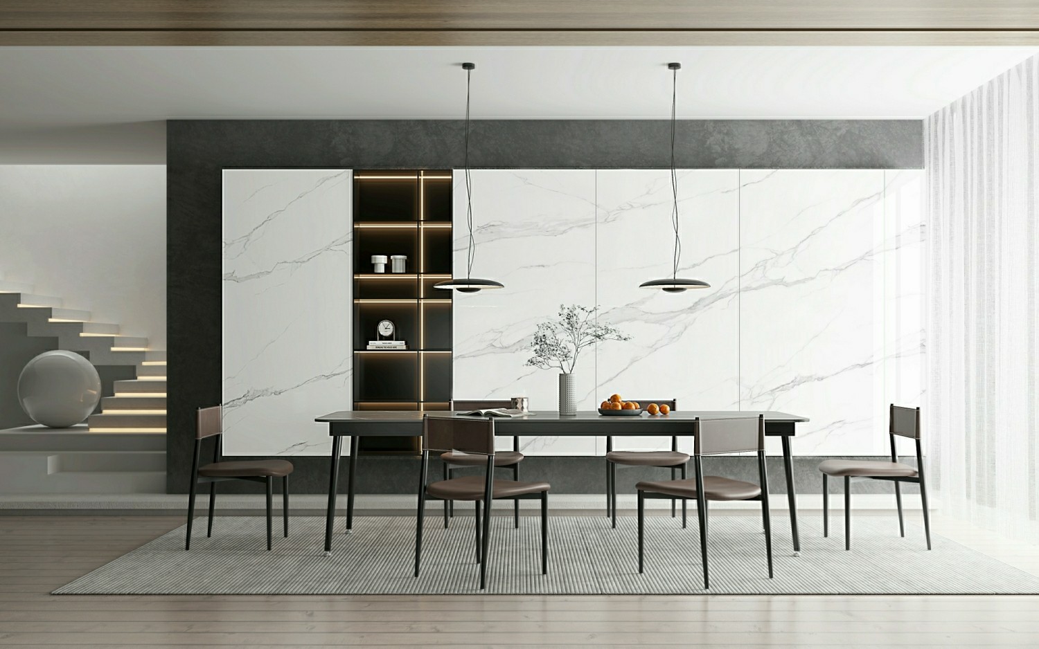 Carrara W.A 0.5% Antique Exterior Floor Tiles For Renovation 900x1800x9mm ISO9001 Polished Glazed Porcelain Tile For Shopping Mall Balcony