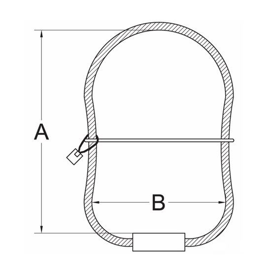 Precast Concrete Lifting Loop For Thread Lifting Anchor Oval Steel Wire Rope Sling
