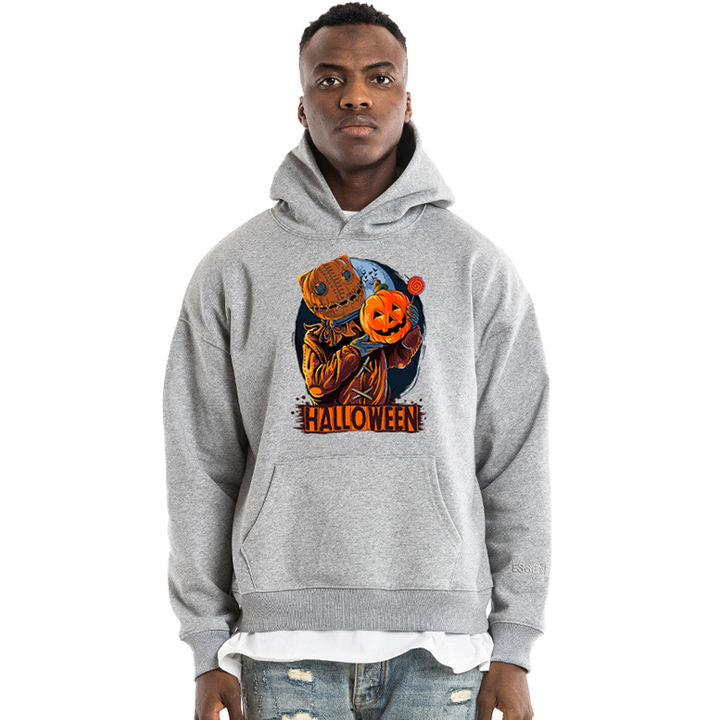 Anti - Pill Winter Fleece Cotton Pullover Hoodie Embroidery Knit