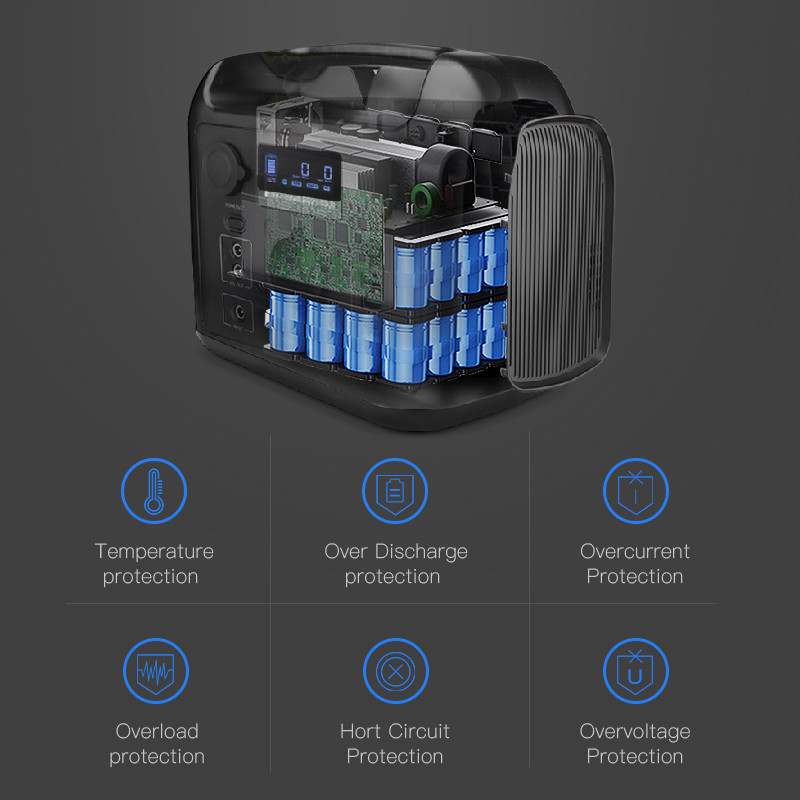 Mobile Phone 300W Lifepo4 Portable Power Station Solar Generator