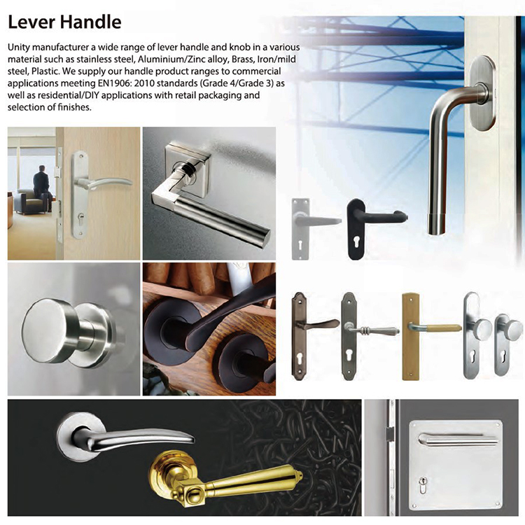 Magnetic round rose door handle modern for minimalistic door design