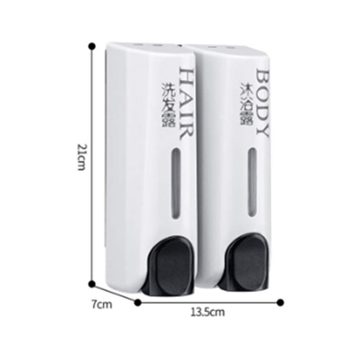 ABS Double 350*2 Ml Manual Liquid Soap Dispenser Bathroom Accessories