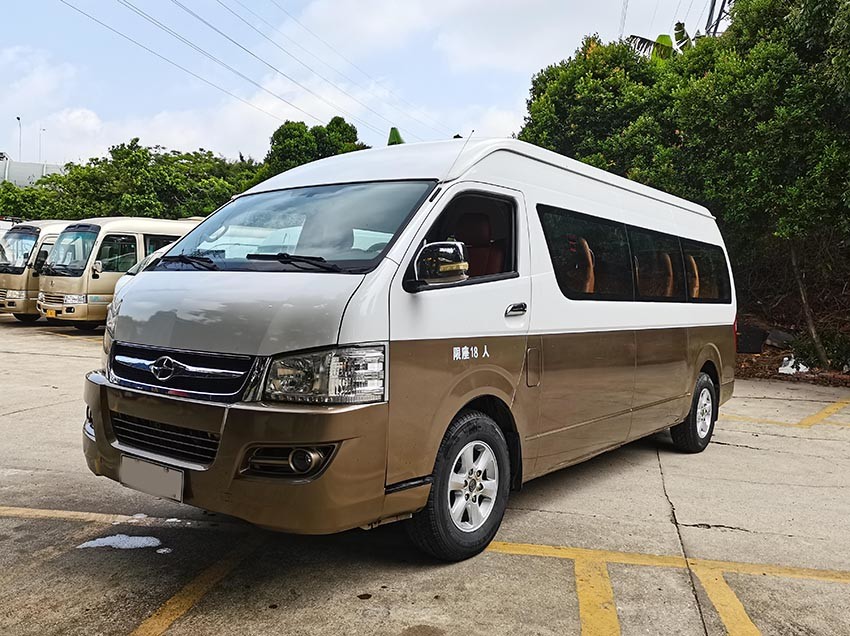 Manual Transmission Second Hand Microbus , Used 18 Passenger Van For Sale