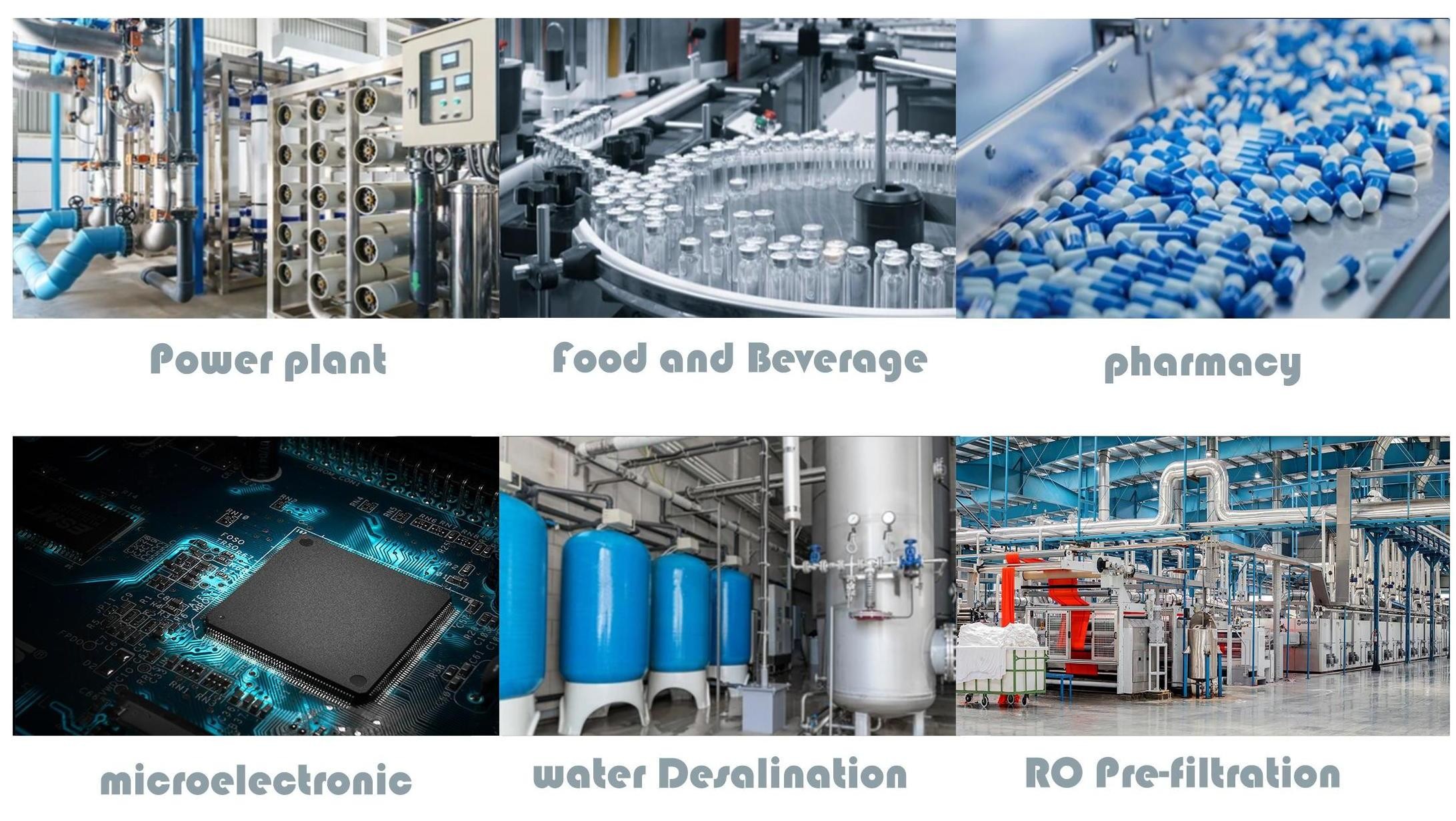 PP Pleated High Flow Filter Element For Electronics Industry And Sea Water Desalination Plant