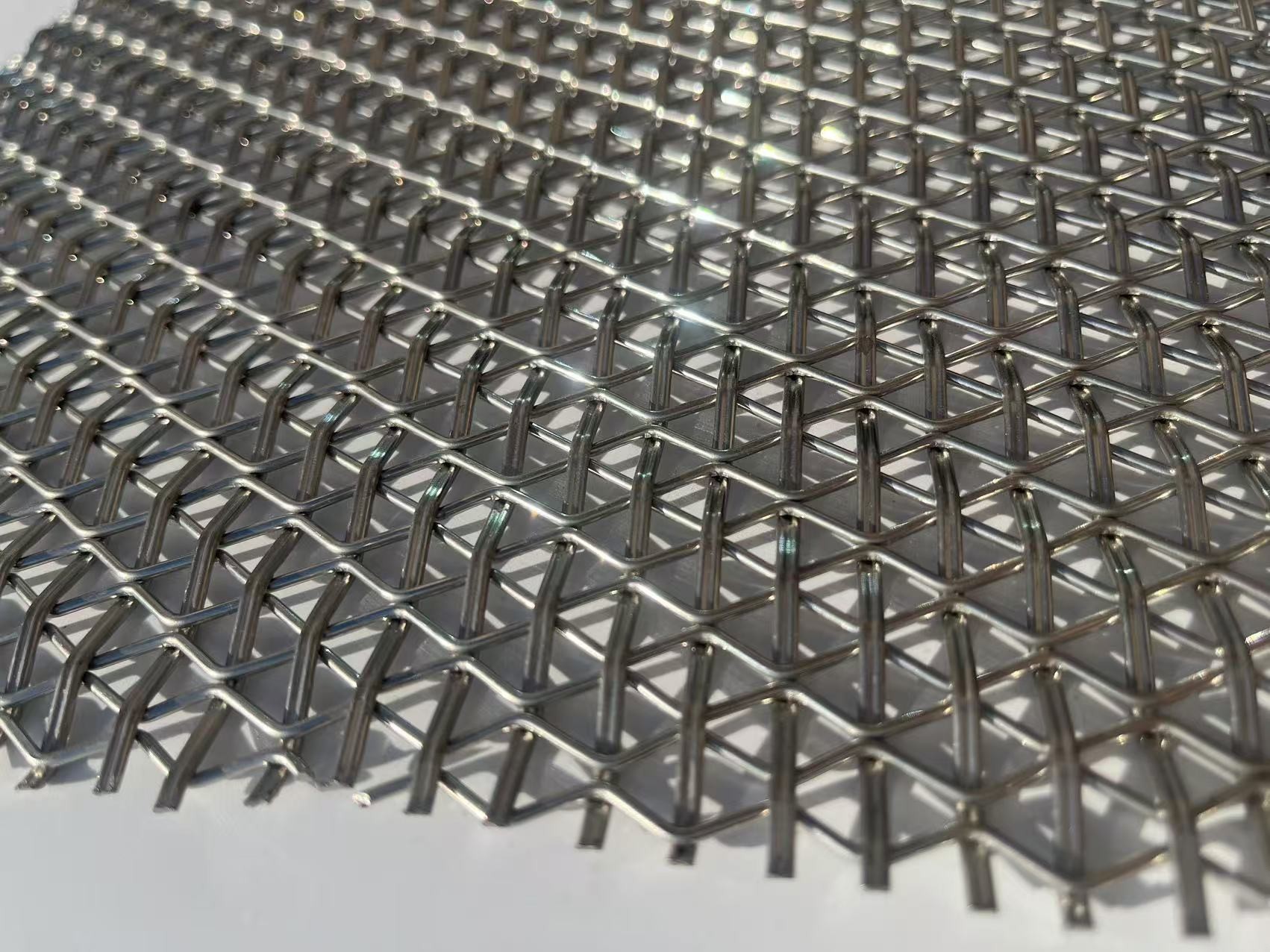 Stainless Steel 304 / 316 Woven Metal Mesh Architectural Mesh Screen