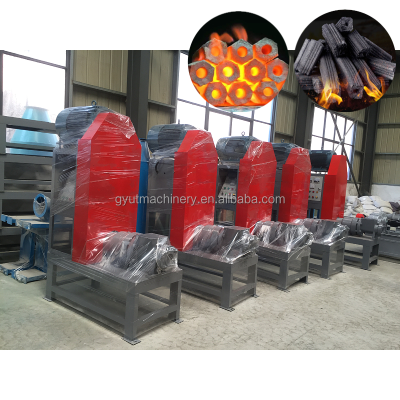 800 KG Capacity Briquetting Machine for Straw Sawdust Cylindrical Biomass Briquettes
