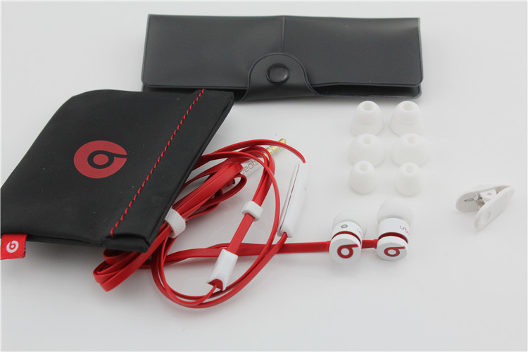 urBeats Earphones Wired White & Red With Medium Earbuds made in china grgheadsers.com