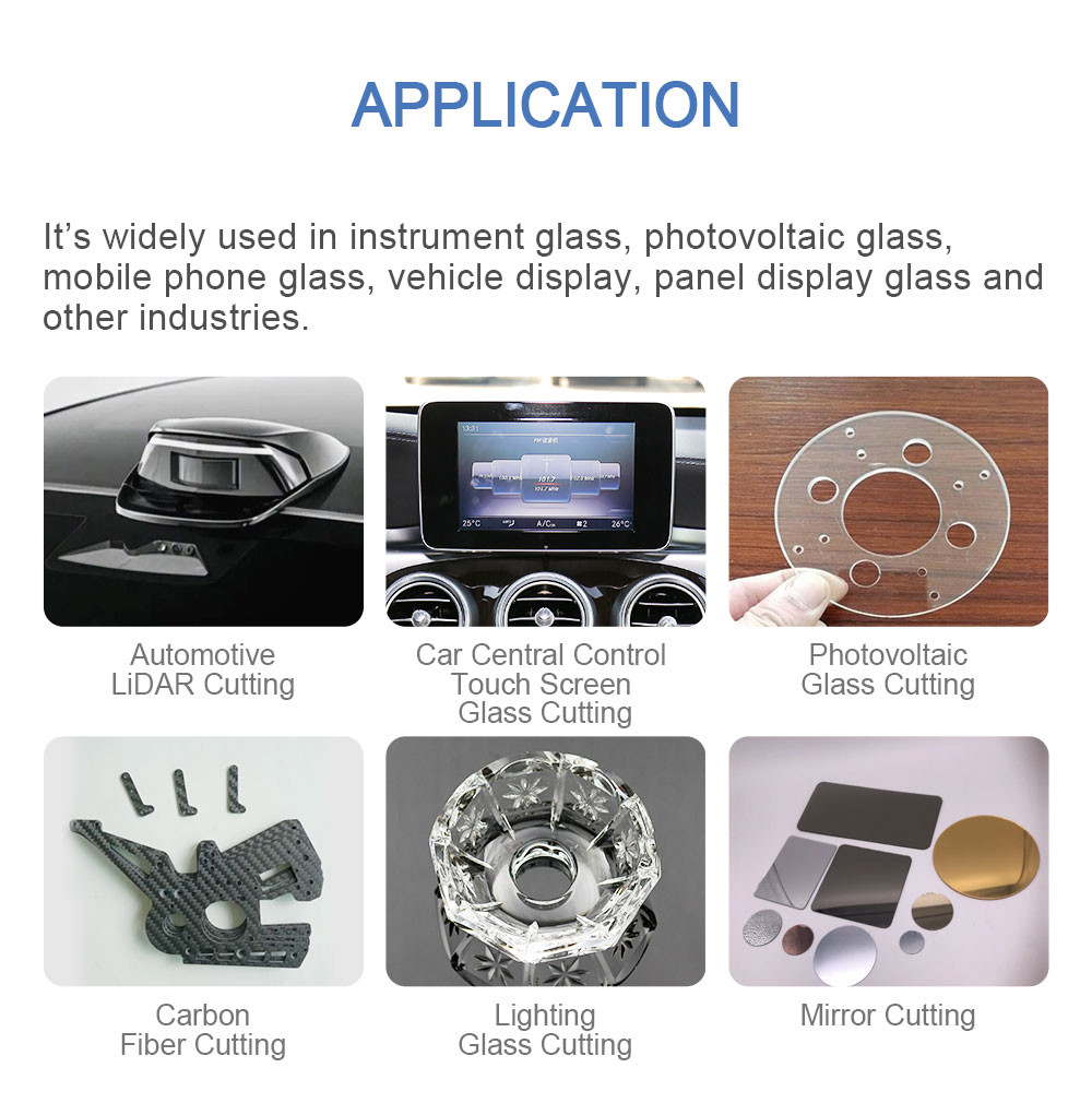 17 Inch Screen CCD Microimaging Large Format Industrial Laser Glass Cutting Machine