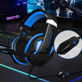 Surround Sound Custom Gaming Headsets For Xbox PS4 , Wired Over Ear Wired Headphones