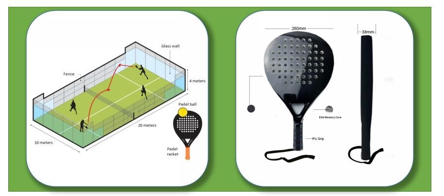 Professional Racket Padel Tennis EVA 17 Carbon Texture Diamond Padel Racket