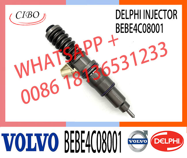 injector BEBE4C08001 2PINS diesel fuel injector 3829087 for for VOL 16 LITRE INDUSTRIAL