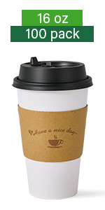 16oz white coffee cups