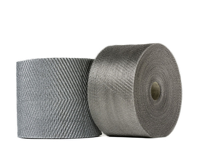 OEM Single Wire Knitted Mesh Fabric Stainless Steel 0.23mm 25mm Width For Filtration