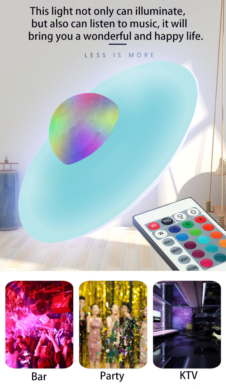 A2DP RGBW Dimmable Bluetooth Light Bulb 2700Lm LED Bulb With Music
