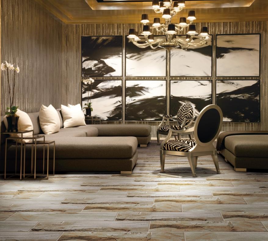 Wooden Stone Polished 80*80cm Porcelain Marble Tiles