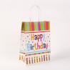 Buy cheap Customized Logo Brown Kraft Paper Tote Bag for Birthday Party Clothing Gift from wholesalers