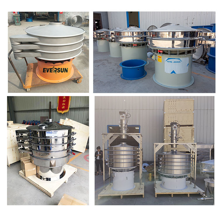15 - 30 Degree Angle Vibratory Screening Machine Low Noise Level 2 - 4mm Amplitude