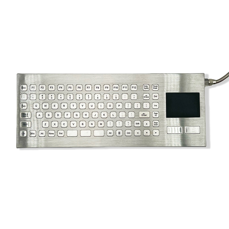 IP67 Waterproof Industrial Keyboard With TouchPad Over 2 Million Key Life Cycle