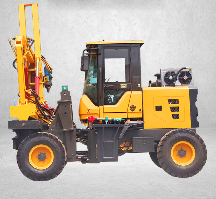 CE Highway Guardrail Pile Driver Machine Hydrualic For Drilling