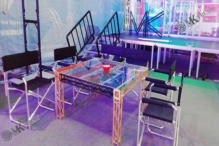 Light Weight Aluminum Mobile Mini Trusses Stand Pipe And Drape for Exhibition Partner