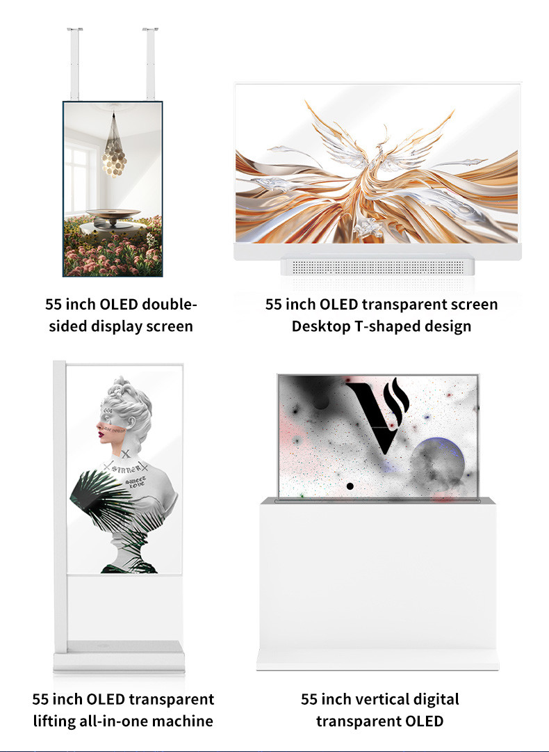 OEM ODM Transparent OLED Screen , 55 Transparent OLED Display