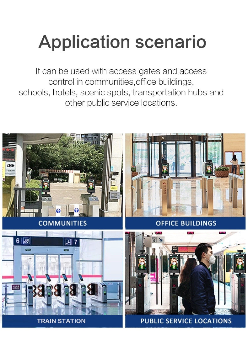 Infrared Thermal Face Recognition Camera Biometric Thermometer FCC