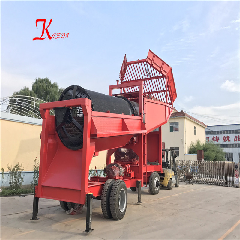 50 TPH Alluvial Gold Mining Equipment Trommel Washing Plant Gold Separator